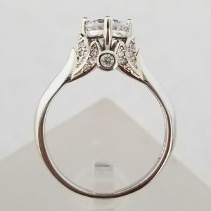 Sterling 1ct TW Butterfly Solitaire